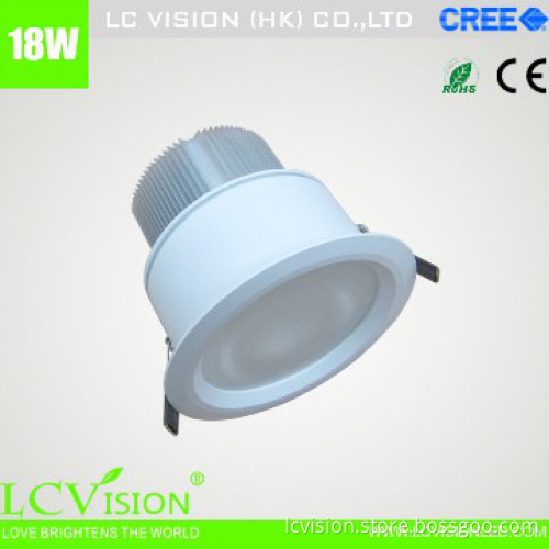 LED Lighting / 18W CREE LED Down light / Fixed / 750lm IP44